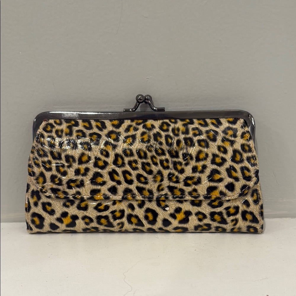 Gold Clutch & Leopard Print Wallet Bundle - Picture 3 of 10